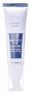 Produktfoto: Protect the Canvas Tube mit Pumpfunktion Tagescreme mit Sonnenschutzfaktor SPF 30 und Anti-Aging Wirkung